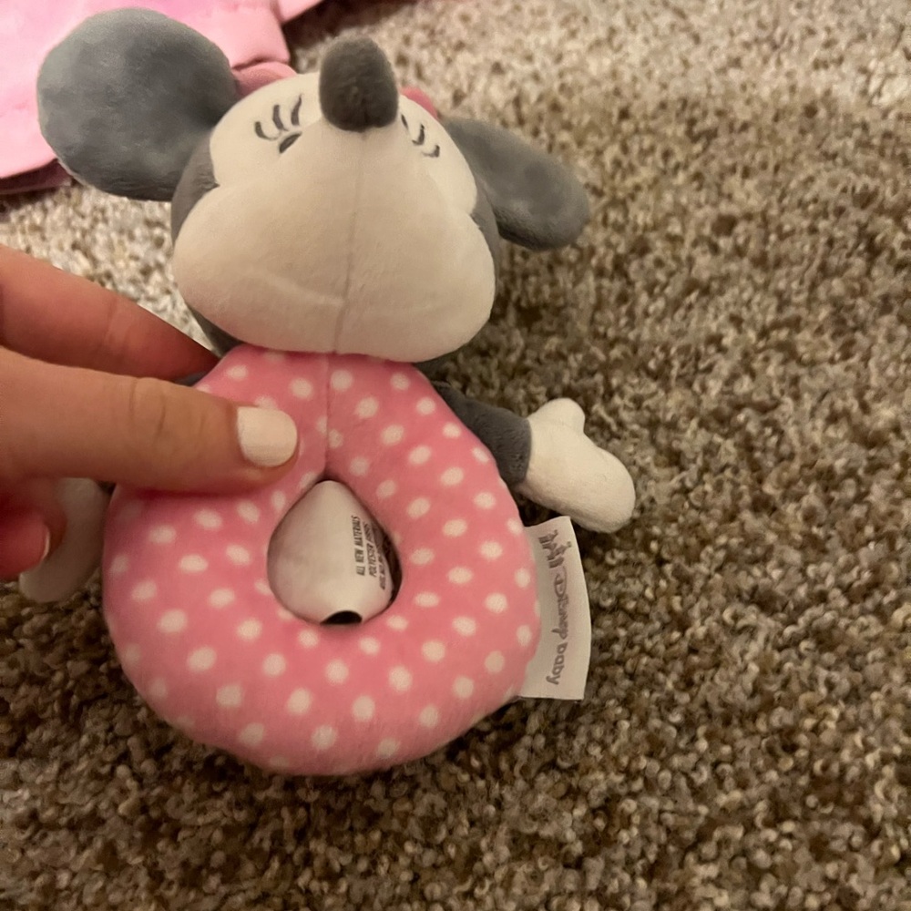 Disney Baby Minnie Rattle & Lovey set - Picture 5 of 5